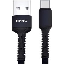 Valor Imeng 3A Usba To Type-C Pro Braided Örgülü Data ve Hızlı Şarj Kablosu Siyah