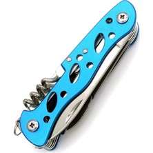 Valor Valkyrie Çok Amaçlı Isveç Outdoor Kamp Çakısı 111MM Büyük Boy - Paslanmaz Çelik Mavi