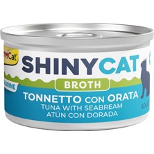 Valor Gimcat Shinycat Broth Çipuralı Ton Balığı Kedi Maması, 70 Gram