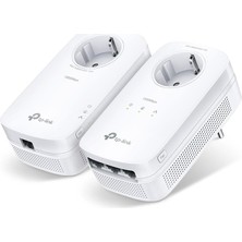 Valor TL-PA8033P Kit, AV1300 3-Port Gigabit Passthrough Powerline Starter Kit