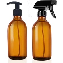 Valor Alsun Sprey ve Sıvı Sabun Pompalı 250 ml Cam Amber Şişe 2 Adet