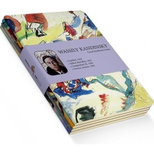 Valor Retronote Wassily Kandinsky 4'lü Defter Seti, Great Synthesis Series, Çizgisiz, 64 Sayfa, 10.5X14 C