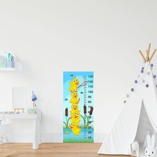 Valor Çocuk Odası Bebek Odası Boy Ölçer Boy Cetveli Sticker Ördekler