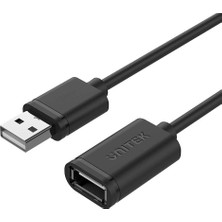 Valor Unitek Kablo USB 2.0 A Fiş USB A Soketi/uzatma Kablosu / 1,5 Metre, Siyah/yazıcı, Klavye, Kart Okuy