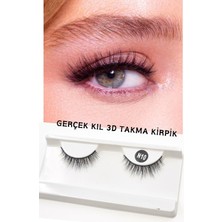 Valor Ruby Face Doğal Görünümlü Gerçek Kıl Tam Boy Ipek Takma Kirpik (1 Çift) - Mink Eyelash No: N10