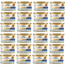 Valor Gourmet Gold Kıyılmış Ton Balıklı Yaş Kedi Maması, Yetişkin Kediler (24 x 85 Gr)