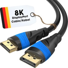 Valor Kabeldirekt – 8k Displayport Kablo – 2m – Dp Kablosu, Almanya’da Geliştirilmiştir – 0,5-10M Arasınd