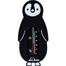 Valor Sevi Bebe Oda ve Banyo Termometresi - Siyah Penguen