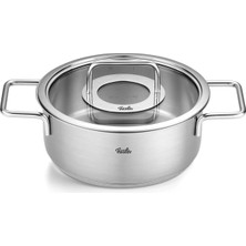 Valor Fissler Pure Collection Cam Kapak Kısa Tencere 20 cm