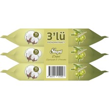 Valor Sleepy Pamuk Zeytin Cep Mendili 3X15 (45 Yaprak)