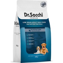 Valor Dr.sacchi Premıum Düşük Tahıllı Somonlu ve Ton Balıklı Yetişkin Köpek Maması 1,5 kg