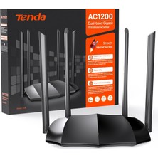 Valor Tenda Ac8 Wlan Dual Band Gigabit Router 1200MBIT/S (867MBIT/S 5ghz + 300MBIT/S 2.4ghz, 4 Gigabit Po