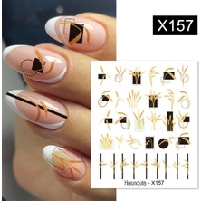 Valor Tırnakmania Su Transferli Nail Art Sticker X157 (55344-12) 3987