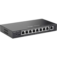 Valor Ruijie Reyee 9 Port RG-ES209GC-P 10/100/1000 Yönetilebilir 8x Poe Poe+ Switch (120W)