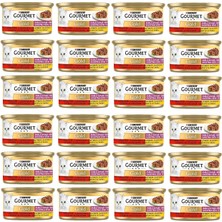 Valor Gourmet Gold Çifte Lezzet Sığır Etli & Tavuklu Yaş Kedi Maması (24 x 85 Gr)