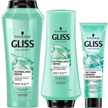 Valor Gliss Nutribalance Repair Saç Dökülmesi Karşıtı Şampuan 500 ml + Saç Kremi 360 ml + Arındırıcı Saç