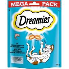Valor Dreamies Mega Pack Somonlu Kedi Ödül Maması 180 gr