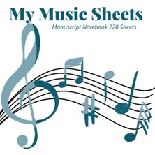 Valor Blank Music Sheet Book For Music 220 Pages 8.5'' x 11''