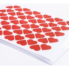Valor Bimotif Dikey Şerit Kalpli Sticker Seti, 600 Adet