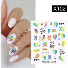 Valor Tırnakmania Su Transferli Nail Art Sticker X102 (53013-2) 3943