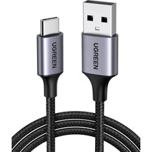 Valor Ugreen 3.0 A Usb-A & Usb-C Örgülü Şarj ve Data Kablosu, 2 Metre, Siyah, 60128