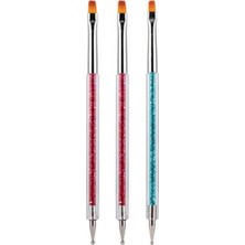 Valor Fontenay Tırnak Süsleme Fırçası Nail Art Fırça Tırnak Desen Fırçası Seti NO:2194 Kahverengi