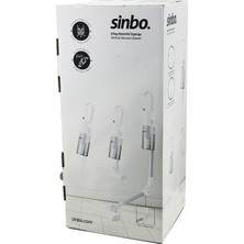 ÖNÇ - PRİME Sinbo Dikey Elektrikli Süpürge - Beyaz - 500W - Ergonomik Tasarım