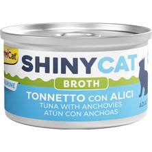 Valor Gimcat Shinycat Broth Ançüezli Ton Balığı Kedi Maması, 70 Gram