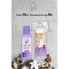 Valor Lux Aseton 115 ml ve Disk Makyaj Pamuğu 50'li