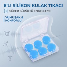 ÖNÇ - PRİME Silikon Kulak Tıkacı - 6'lı Özel Kutulu - Su Geçirmez ve Gürültü Önleyici