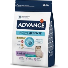Valor Advance Sterilized Hairball Hindili Kısır Kedi Maması, 3 kg