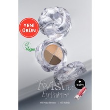 Valor Muzigae Mansion 4'lü Far Paleti Mini Boy Icy Glow (Set) Twist Pot Eye Palette (03 Mute Brown)