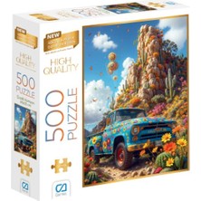 ÖNÇ - PRİME Çiçekli Kamyon Puzzle 500