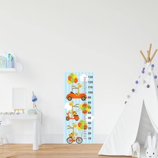 Valor Çocuk Odası Bebek Odası Boy Ölçer Boy Cetveli Sticker Araç Zürafa