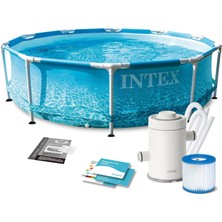 Valor Intex 28208 305X76CM Beachside Prefabrik Havuz 220V Filtreli