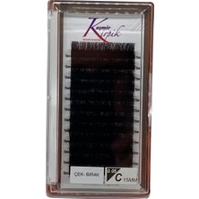 Valor Çek- Birak C Kıvrım 0.05 mm 15 Numara Tek Boy Kirpik