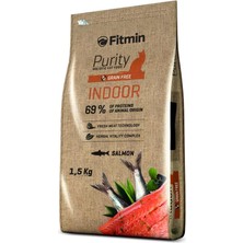 Valor Fitmin Purity Indoor Taze Kuru Kedi Maması, Somon Etli, Yetişkin, 1.5 kg