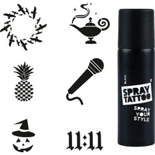 Valor Hayalperest Modeller Spray Tattoo Geçici Dövme Seti Dark Sprey Dövme Kiti