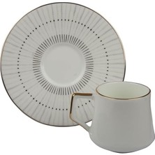Valor Evaliza Direction Lines 6 Kişilik Çay Fincan Takımı 130 ml