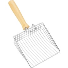 Valor Paslanmaz Çelik Kedi Kumu Küreği – Dayanıklı Metal Yapı, Ergonomik Kaymaz Sap, Hızlı Eleme ve Atık