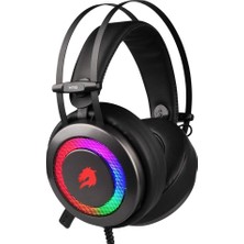 Valor Shadesu Gamebooster H16 Storm, 5 Renk LED Aydınlatmalı 7.1 Oyuncu Kulaklığı, Gri