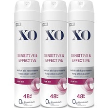 Valor Xo Deodorant 150ML Kadın Sensitive & Effective, 3'lü Set, Pirinç Yağı Içerikli