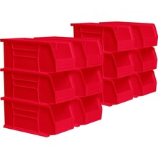 Valor Akro-Mils - 30230RED 30230 Akrobins Asmak Için Plastik Saklama Kabı, Istiflenebilir Kap, 27,9 x 12,
