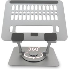 Valor ZR-516 Alüminyum Taşınabilir 360 Derece Dönebilir Katlanabilir Laptop Standı