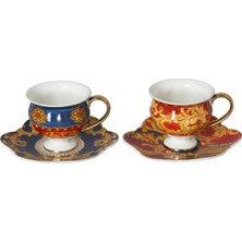Valor Lucky Art Clarissa Bone Dörtlü Çay Fincanı Seti