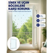 Armüz Pencere ve Balkon Için Tek Kanatlı Kolay Takılan Sineklik