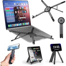 Valor Manyetik 3’ü 1 Arada Ayarlanabilir Masaüstü Laptop, Tablet ve Telefon Standı – Katlanabilir Metal G