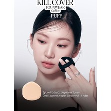 Valor Clio Eşit ve Pürüzsüz Uygulama Sunan, Yoğun Sünger Puf Kill Cover Founwear Cushion Puff