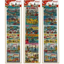 Armüz Istanbul Temalı Silikon Buzdolapı Süsü Magnet 6'lı Set ALK5809
