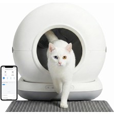 Valor Haustier CB001 Akıllı Otomatik Kedi Tuvaleti, App ile Uzaktan Kontrol, 75LT Hazne, 7lt Çöp Haznesi,